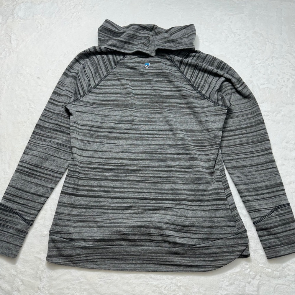 Kuhl Piper Cowl Neck Pullover Striped Activewear Top Women's Size Small - Picture 2 of 10
